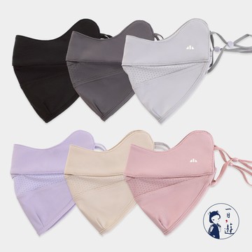 【NicoFun 愛定做】 6入~微笑口罩~冰絲涼感立體剪裁口罩 護眼角 高爾夫球 透氣 防曬(可水洗 可調式耳扣)