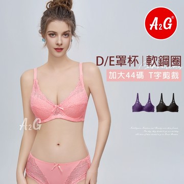 【A2G】隔日到貨【DE罩杯、加大44碼】台灣出貨 大尺碼內衣 超薄襯墊 寬版內衣 蕾絲托高 U型美背 229