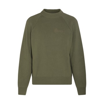 Garment Workshop - Olive Green Cotton Knitwear