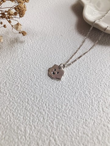 || 微笑雲朵 || 純銀項鍊