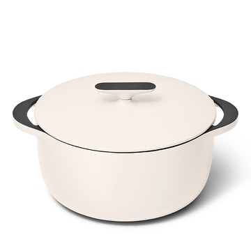 Caraway Enameled Cast Iron 6.5 Qt Dutch Oven with Flat Lid