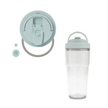【WOKY 沃廚】純透渾圓杯-ECOZEN® 880ml 復刻款專用杯蓋 (上蓋x1+密封圈x1+止水組x1)
