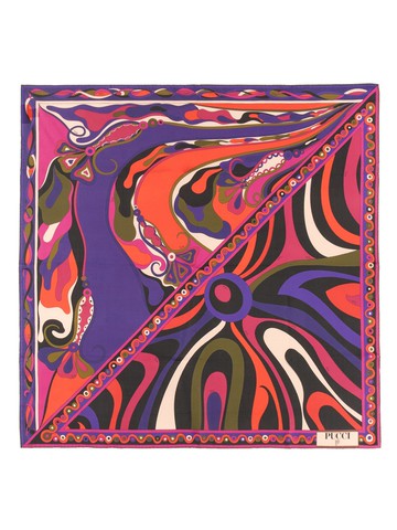 pucci scarf in mix of prints