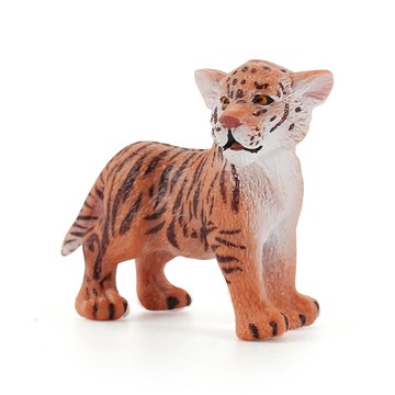 🌈「動物世界」仿真野生動物老虎模型小赤虎幼虎兒童認知科教擺件玩具