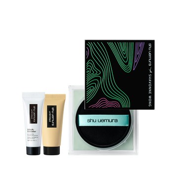 shu uemura x shavonne wong 藝術家聯名系列持妝輕蜜粉薄荷綠買1送2