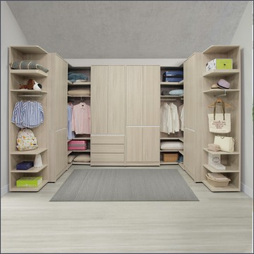 ㄇ型組合高衣櫃 衣櫥+被櫃 收納衣櫃 拉門衣櫥 【163A3705】Leader傢居館163-HY969+HY970+HY971+HY920+HY921x8