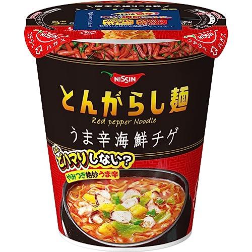 日清食品 日清のとんがらし麺 うま辛海鮮チゲ カップ麺 63g×12個