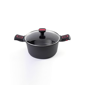 Baumalu-Granit Pro雙耳湯鍋附蓋-24cm