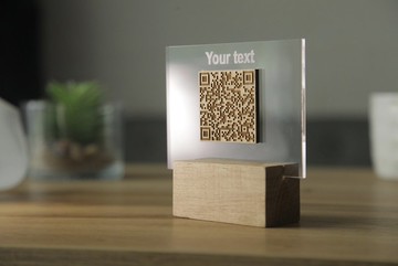 二維碼菜單，二維碼菜單標牌，木質二維碼標牌，壓克力二維碼標牌