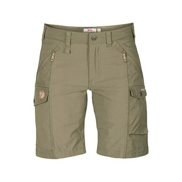 ├登山樂┤瑞典 Fjallraven Nikka Shorts Curved G1000 彈性短褲 女 FR89731-622 淺橄欖