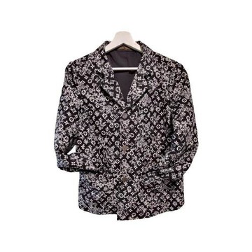 【二手精品 9.9成新】Louis Vuitton Monogram 滿版印花夾克(剪水洗標) 編號S149