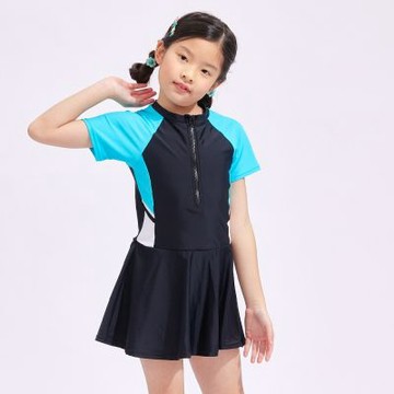 夏之戀 LOVETEEN KIDS 女童短連身帶裙泳衣 K25602