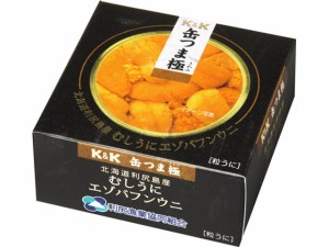  缶つま極 北海道利尻島産むしうに エゾバフンウニ 100g