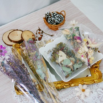 DIY 乾燥花 綜合長枝&短枝材料包 極度花燥 永生花 花禮