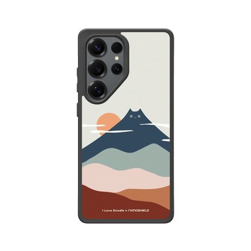 Galaxy S25 Ultra SolidSuit 黑 - ilovedoodle (Lim Heng Swee) - Cat Landscape - Mountain 貓咪山