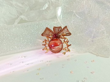 【YUE】赤焰花晶 - 紅椒花水晶 × 銅線纏繞 × 守護結界結構