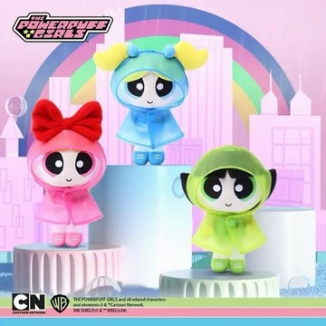 【台灣現貨｜呆の嚴選】飛天在小女警雨衣吊飾 雨衣飛天小女警 雨衣花花 雨衣泡泡 雨衣毛毛 掛件 公仔 絨毛 可愛 送禮