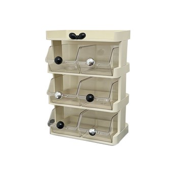 化妝品收納架桌面多層防塵防潮開合口紅香水面霜面膜粉底液收納盒 z8092