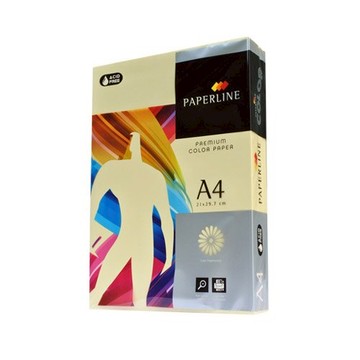 [領劵折50]【史代新文具】PAPER LINE 110 淺黃 80P A4 進口 彩色影印紙/多功能紙 (1箱5包) 抗漲省荷包