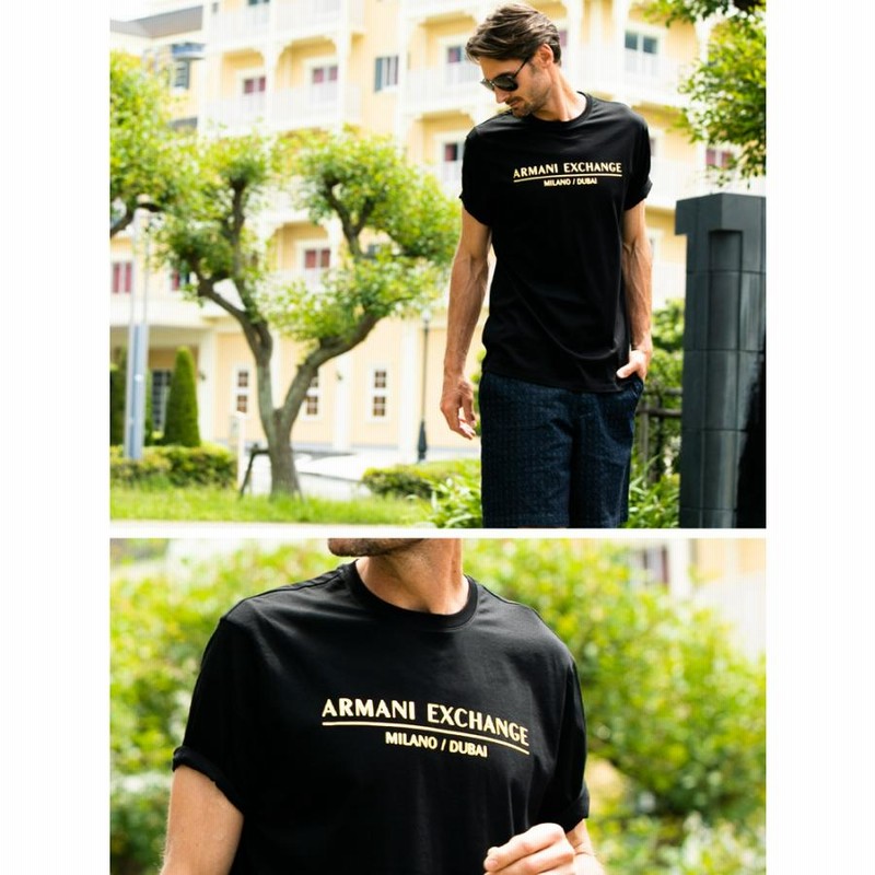 アルマーニエクスチェンジ メンズ Tシャツ ARMANI EXCHANGE 箔