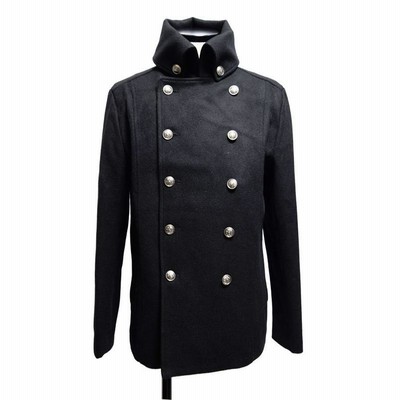 最終お値下げ☆極美品 D＆G ナポレオンジャケット ピーコート 黒 ロックファッション・バイカーファッション ロック