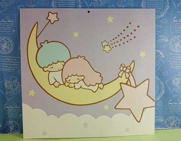 【震撼精品百貨】Little Twin Stars KiKi&LaLa 雙子星小天使 造型卡片 紫白色 震撼日式精品百貨