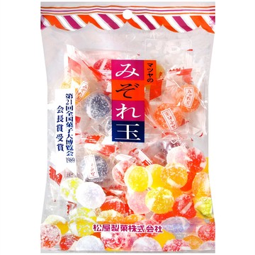 #悠西將# 日本 松屋製菓 彩色球型糖 玉糖果 6味玉糖果 雪花球形糖果 6味糖果 柑仔糖 大玉糖 古早味