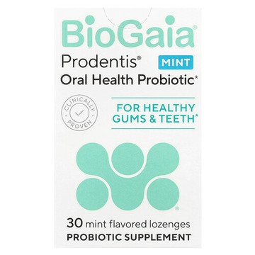 BioGaia, Prodentis® 口腔健康益生菌，用於健康牙齦和牙齒，薄荷味，30 粒益生菌錠劑
