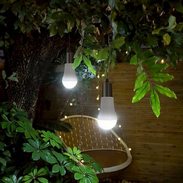 太陽能燈家用照明燈泡戶外防水庭院布置超亮室內院子一拖二小區