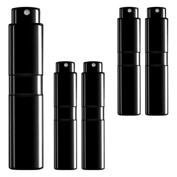 香水旋轉填充瓶 15ml  黑色  5個