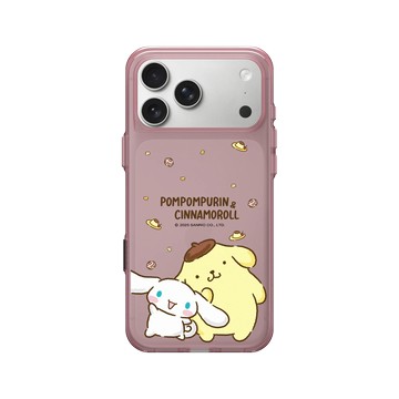 iPhone 17 Pro Max Clear (相機按鈕) 晶醺玫 - 三麗鷗-布丁狗＆大耳狗綜合圖 Mix Characters - 食物系列-甜點世界