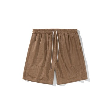 UNKNOWNDOMAIN CW#1814 SPORTS SHORTS-CARAMEL