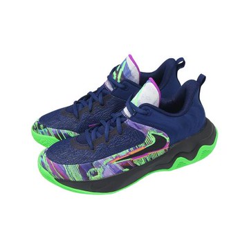 Nike 籃球鞋 Giannis Immortality 4 GS 大童 女鞋 字母哥子系列 藍 綠 緩震 II0661-400