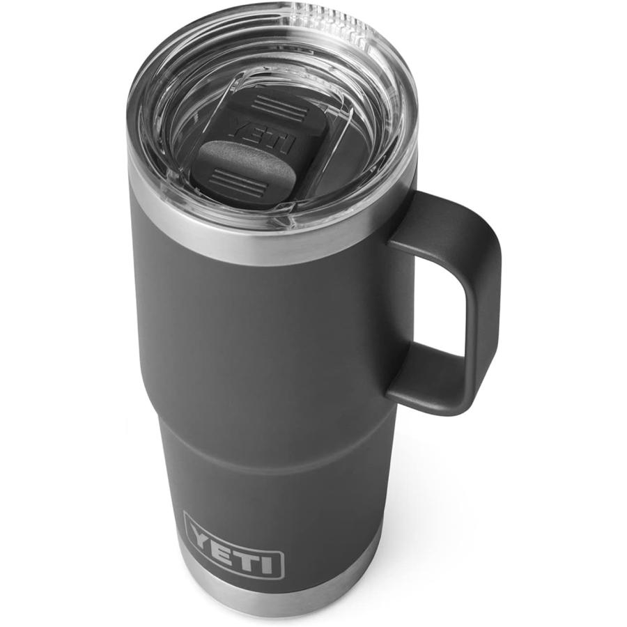 YETI Rambler 20 oz Travel Mug  Stainless Steel  Vacuum Insulated with Stronghold Lid  Charcoal　並行輸入品