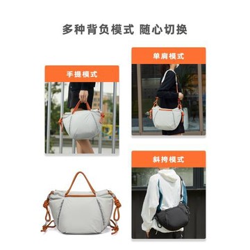 輕便休閑蒲公英相機攝影包束口抽繩云朵微單斜挎包通勤旅行單肩包