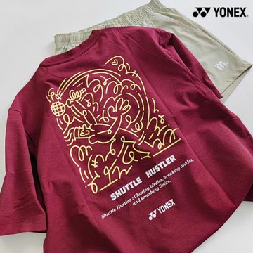 2025秋冬韓國YONEX尤尼克斯新款羽毛球服短袖男女款運動匹克球54