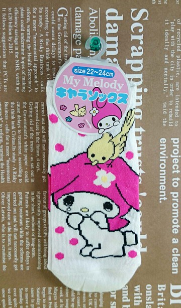 【震撼精品百貨】My Melody 美樂蒂 襪子 白 震撼日式精品百貨