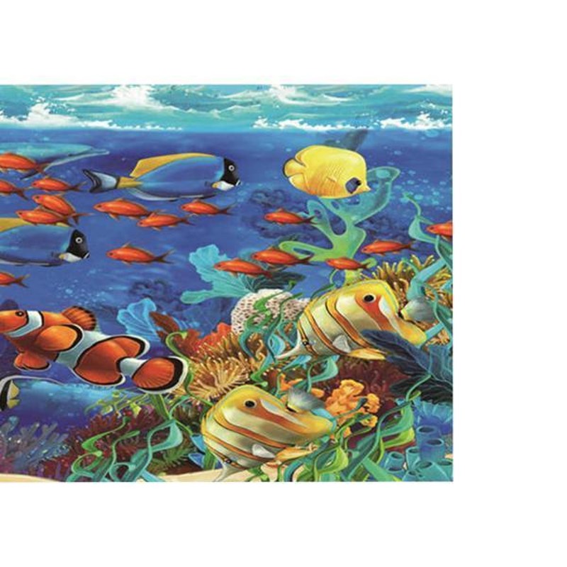 水族館風景ステッカーポスター3D効果水槽背景ステッカー50x82CM | LINE