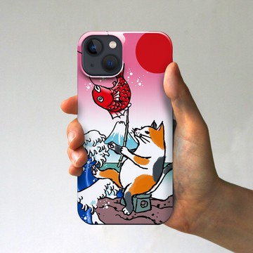 富士山和貓 iPhone 手機殼