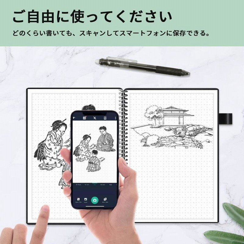 Kiyubeie スマートノート A5 ドット罫 無限に使えるノート デジタルノート 保存機能付き 文房具 ルーズリーフ キャンパスノート ノート ビ 通販 Lineポイント最大get Lineショッピング