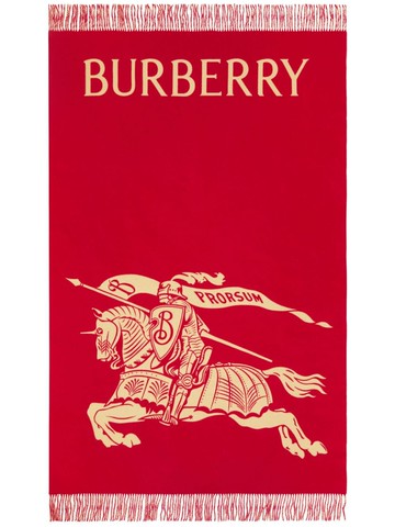Burberry - EKD cashmere blanket - unisex - Cashmere - One Size - Red