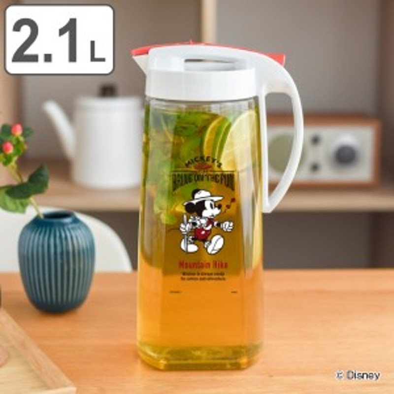 ピッチャー 冷水筒 2L ミッキーマウス 耐熱 横置き ワンプッシュ 麦茶ポット （ キャラクター 冷水ポット ジャグ 熱湯 ディズニー ミッキ 通販  LINEポイント最大10.0%GET | LINEショッピング