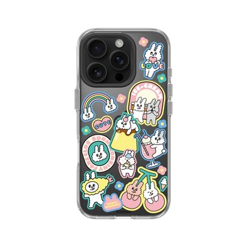 iPhone 16 Pro Clear 透明 - Bunni Konbiny - Bunni Konbiny 朋友幸福時刻