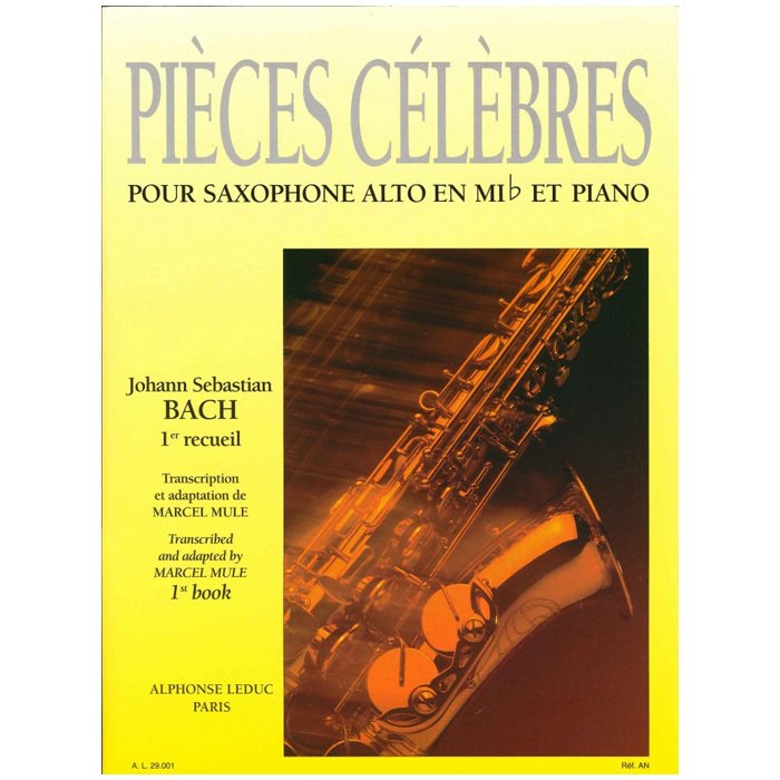 サックス楽譜 アルトサックスのための名曲集1 Pieces Celebres pour Saxophone Alto et Piano