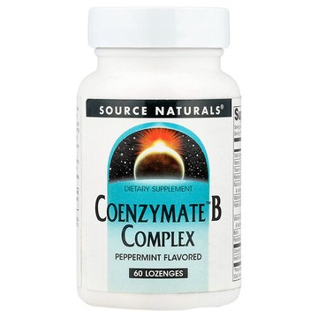 Source Naturals, 輔酶 B 複合物，薄荷味，60 片錠劑