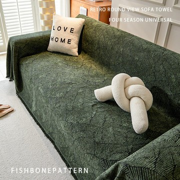 現代簡約輕奢高級感高檔秋冬沙發巾沙發套罩沙發墊防貓抓沙發蓋布鑫弘-家具衛浴 可打統編