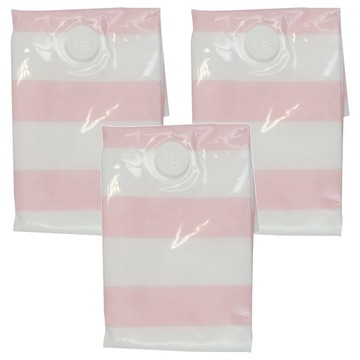 mohe 木暉居家 超值多個組全系列真空壓縮袋 粉色條紋 0.18kg  80 x 60cm  3個裝  1組