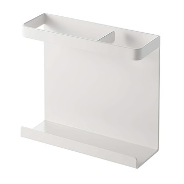 LifeShopping 磁吸冰箱保鮮膜收納架 CAHW0065WT 白色  17.2 × 15.5 × 6cm  1個