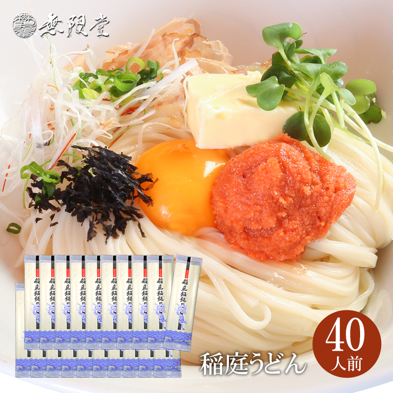 稲庭うどん 自宅用 180g×20袋(40人前)