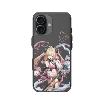 iPhone 17 Clear (相機按鈕) 酷墨灰 - 瑟拉斯蒂歐 - 白白虹 - 戰術泳裝白比手機殼殼